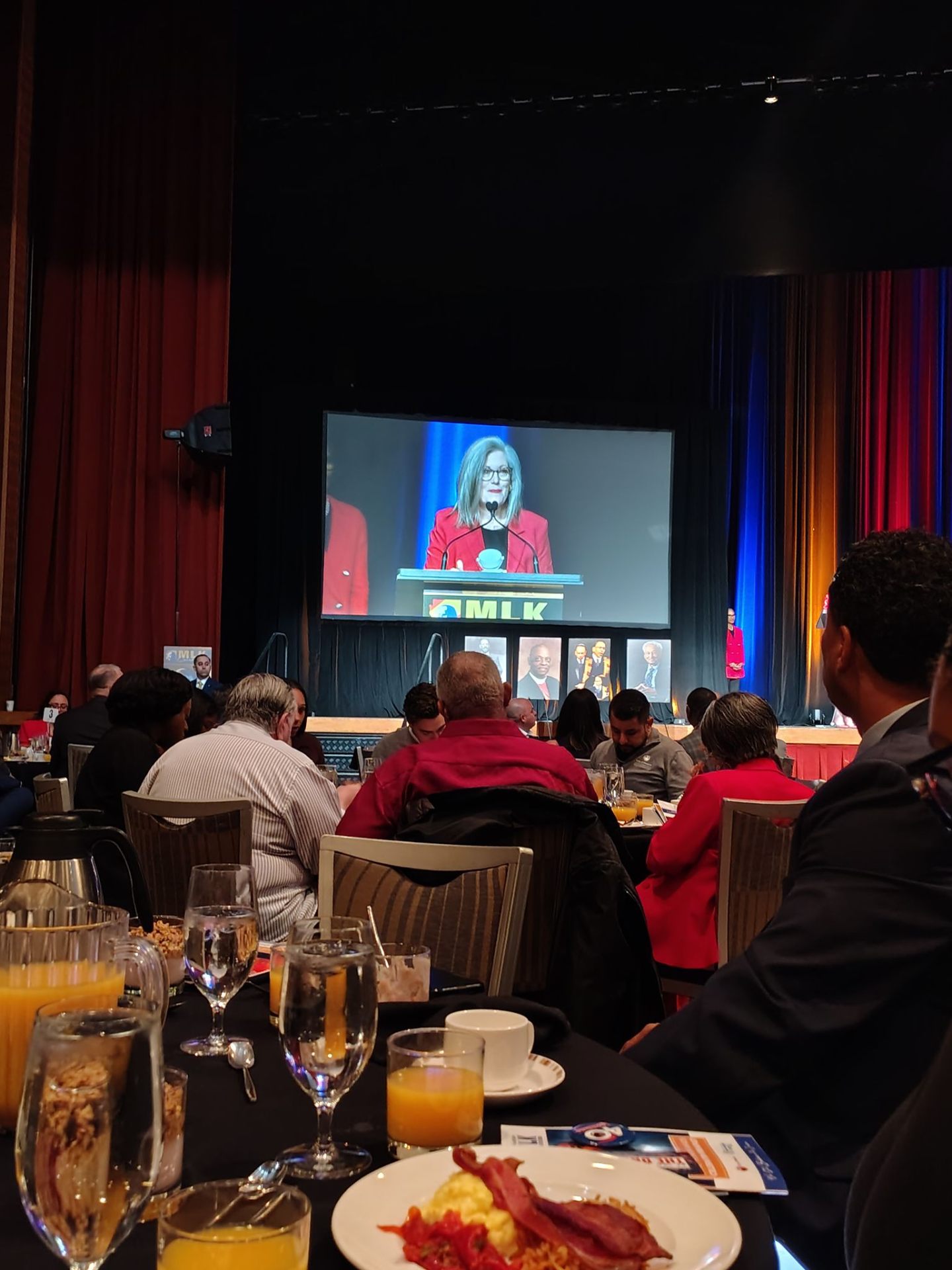 Attending the MLK breakfast event