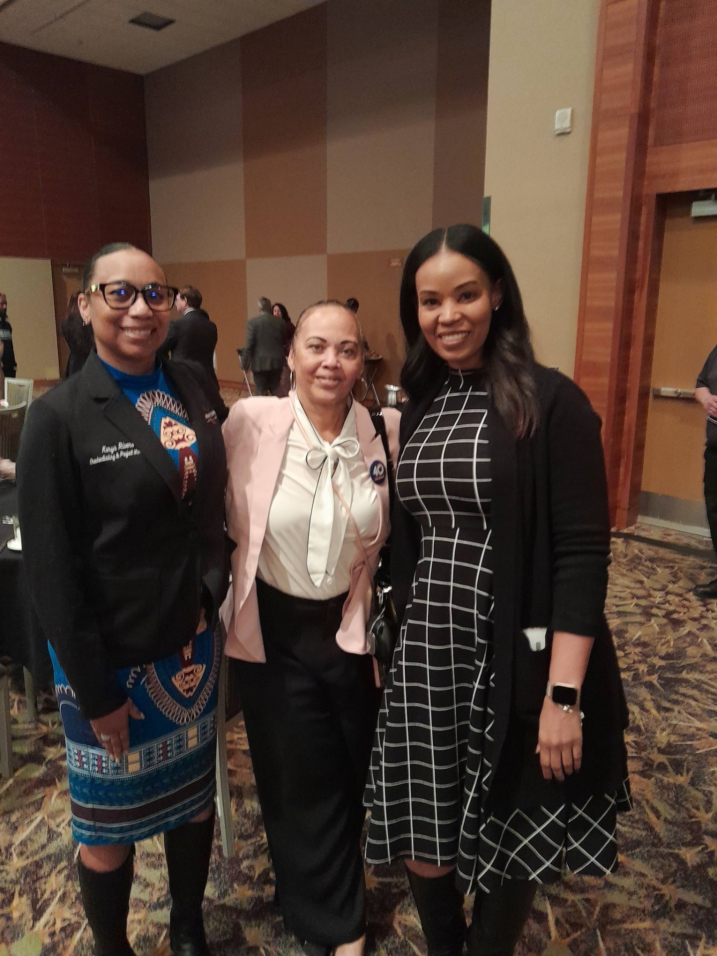 Connecting with leaders at a community event